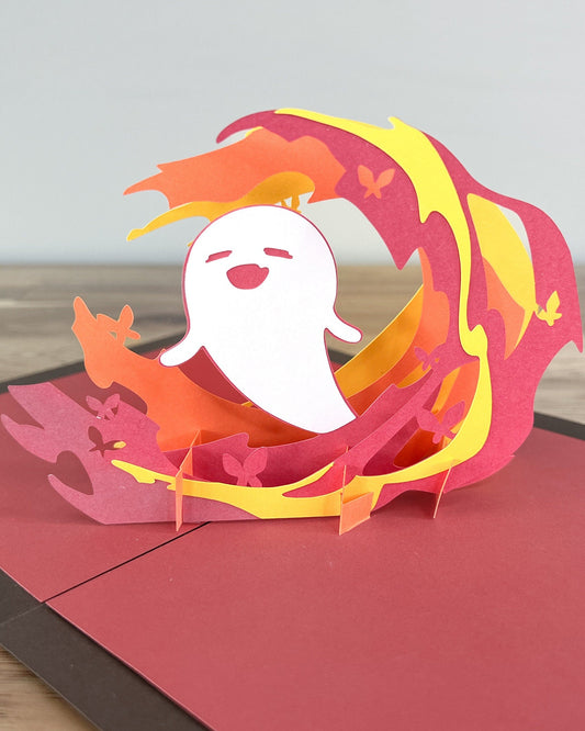 Hu Tao Spirit Soother | Pop up Greeting Card