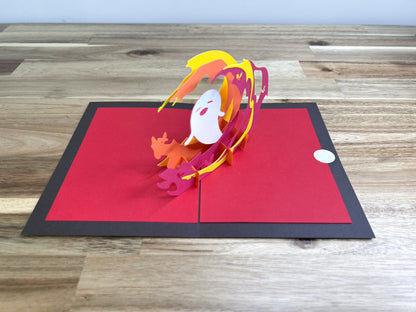 Hu Tao Spirit Soother | Pop up Greeting Card