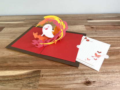 Hu Tao Spirit Soother | Pop up Greeting Card